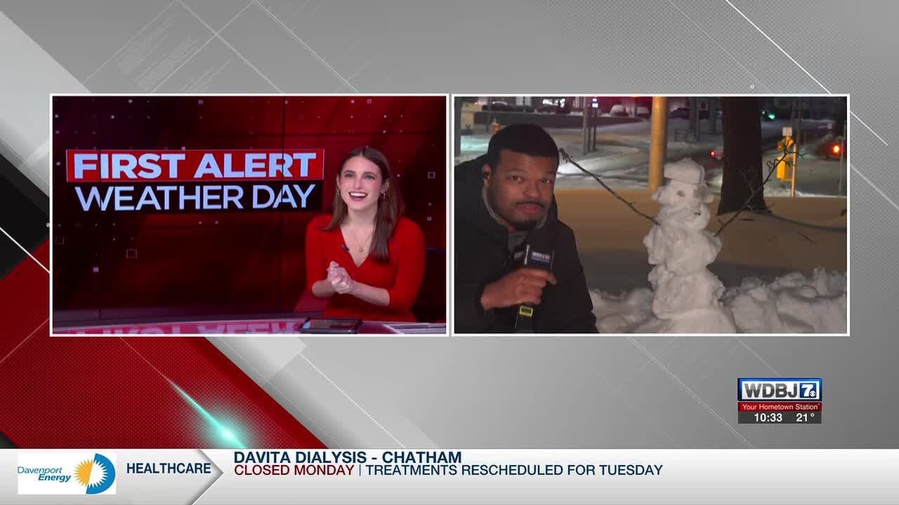 Austin Builds a Snowman in Christiansburg