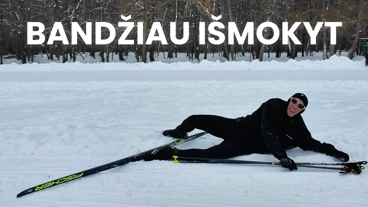 Lygumų slidinėjimo pradmenys | Mokinu „sūnų“ slidinėti skate stiliumi!