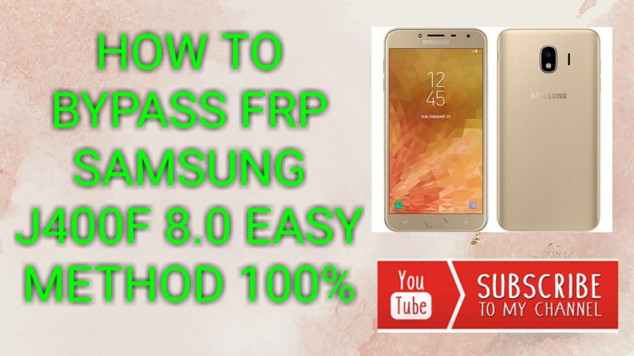 HOW TO BYPASS FRP SAMSUNG SM-J400F 8.0 EASY METHOD 100%