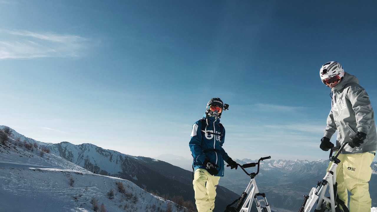 On a testé le snowscoot !! (2,7k GoPro)