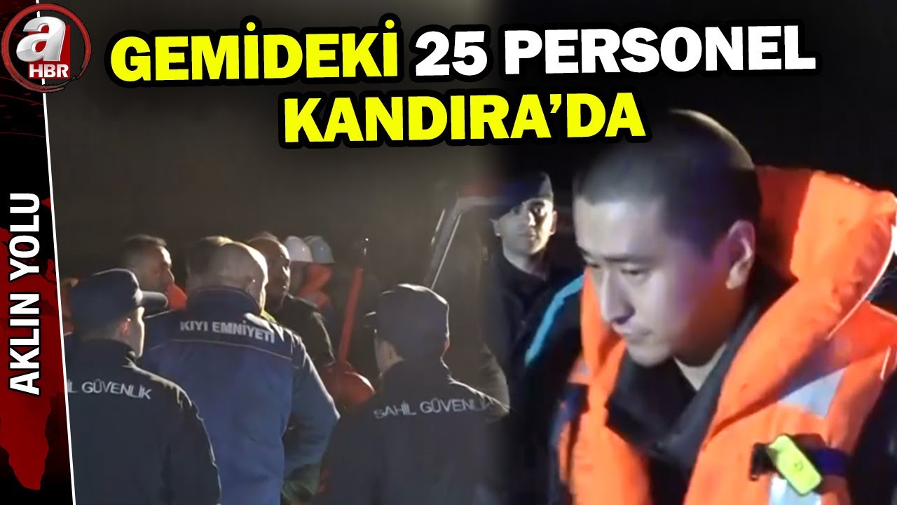 Gemiden kurtarılan 25 gemi personeli Kandıra'da | A Haber