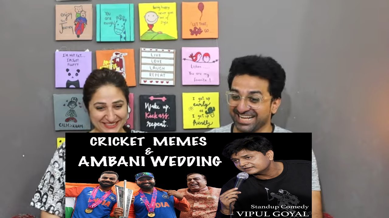 Pakistani Reacts To CRICKET MEMES & AMBANI WEDDING | VIPUL GOYAL| STAND-UP COMEDY