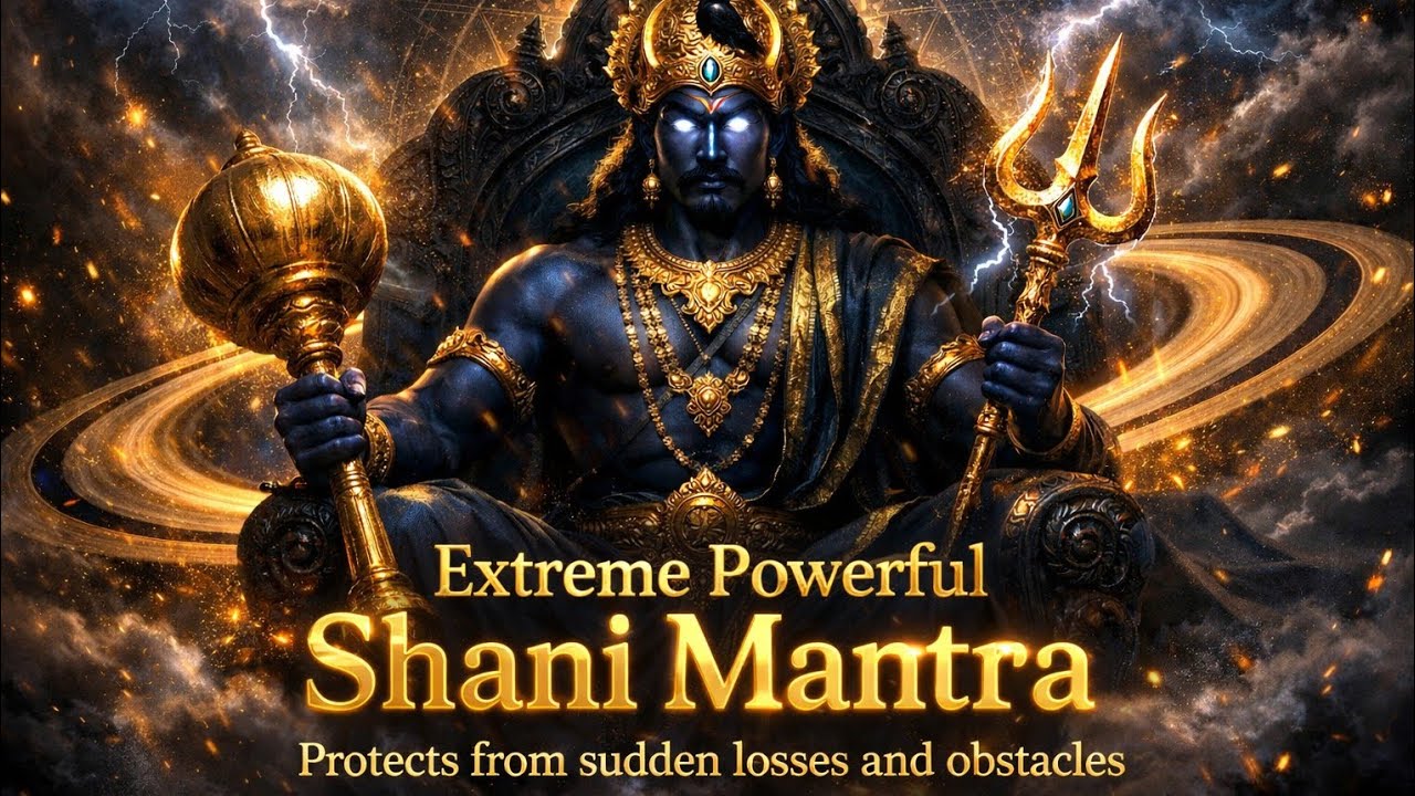 Extreme Powerful Shani Mantra | Remove Fear, Bad Karma & Saturn Dosha | Om Bhagabhavaaya Vidmahae