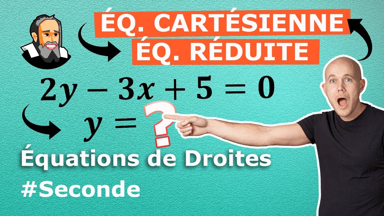 &Eacute;quation CART&Eacute;SIENNE et &Eacute;quation R&Eacute;DUITE - Exercice Corrig&eacute; - Seconde