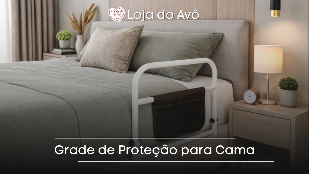 Grade de Proteção para Cama | Mais Segurança, Autonomia e Conforto para Idosos - Loja do Avô