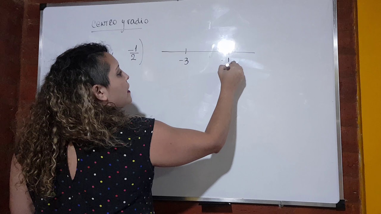 Centro y radio de intervalos