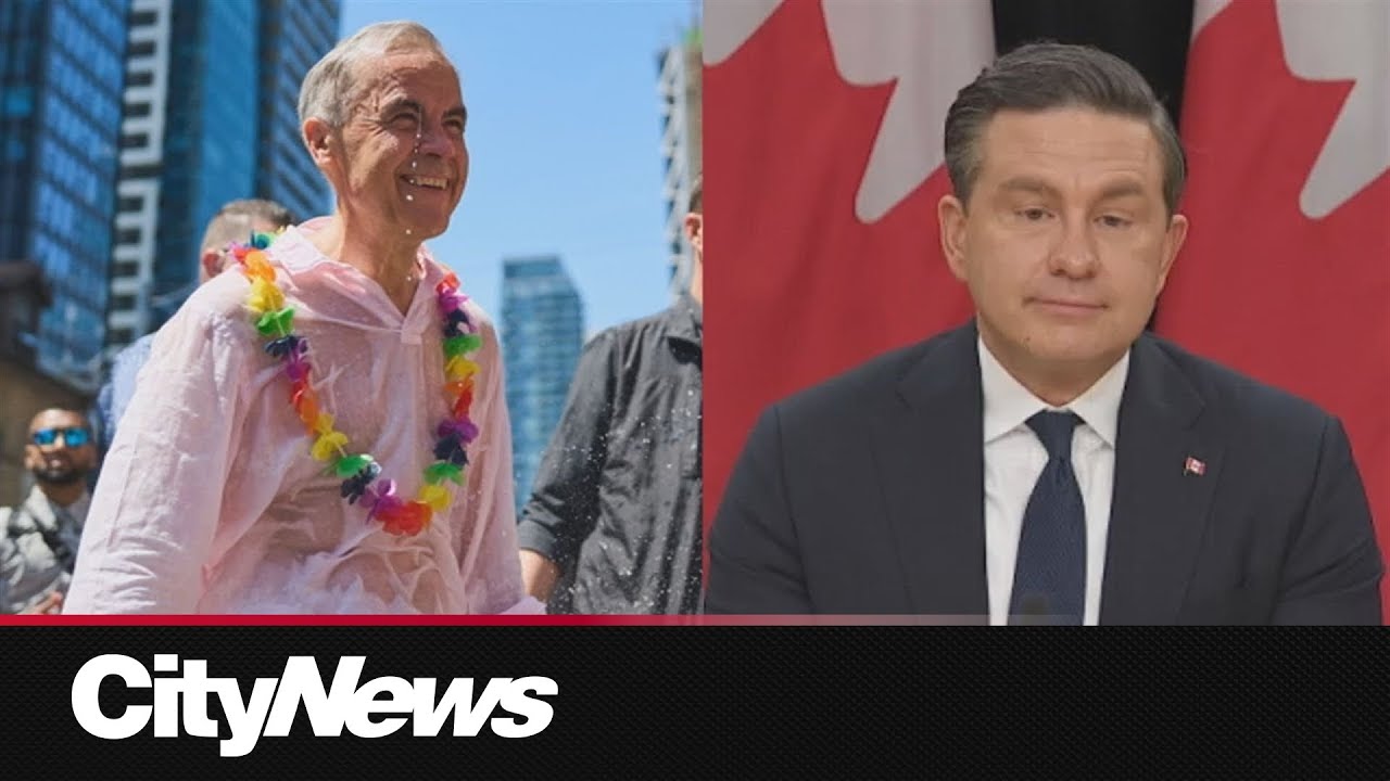 Carney marches in Toronto Pride, Poilievre skips celebrations