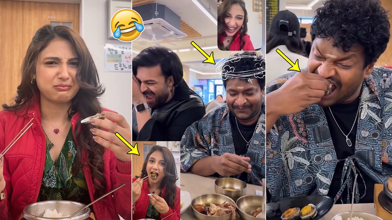 Varun Tej & Satya Eating Korean Food - Non Stop Fun in Restaurant | Ritika Nayak | #koreankanakaraju