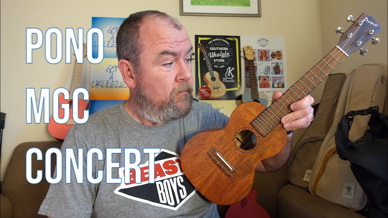 Got A Ukulele Reviews - Pono MGC Solid Mango Concert - 4K