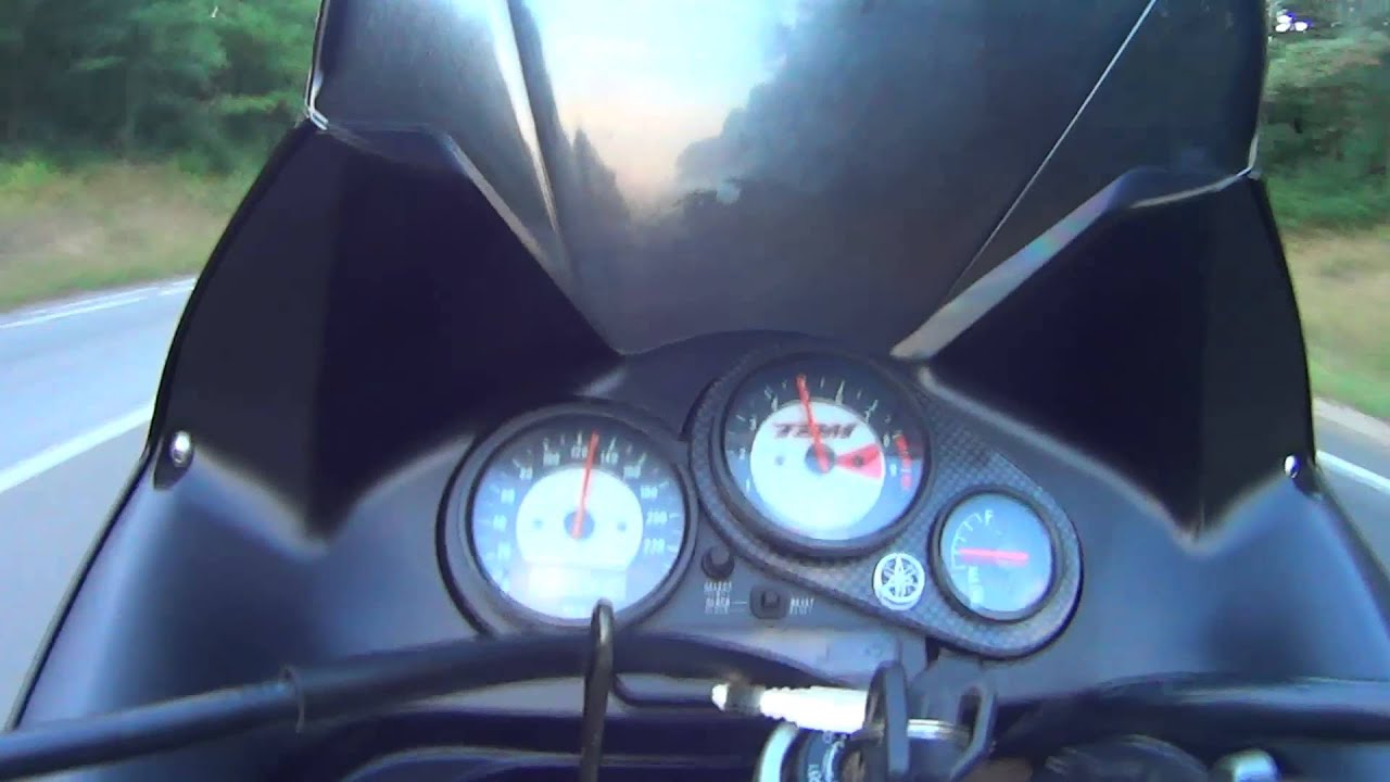 Top Speed Yamaha TDM 850 2 210км вдвоём 2000г