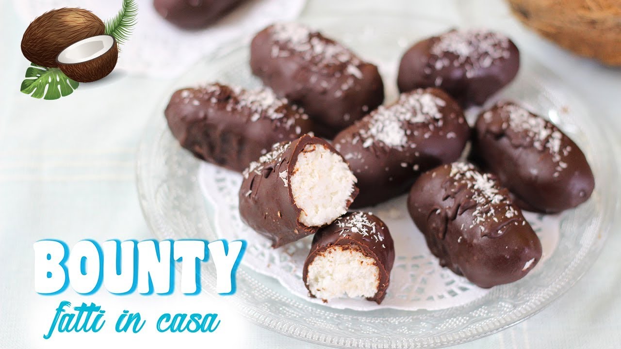BOUNTY FATTI IN CASA - RICETTA FACILE - dolcetti al cocco - coconut chocolates