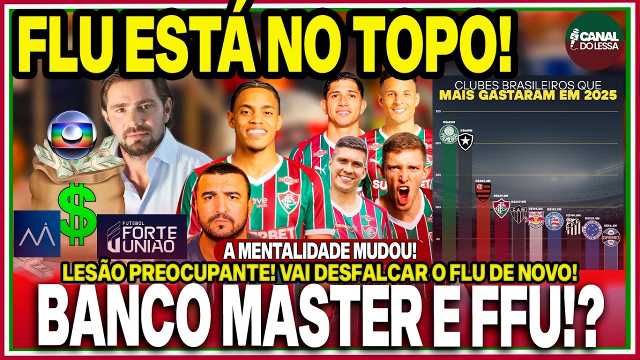 😨FLU CHEGOU PRA FICAR?! A MENTALIDADE MUDOU! DESFALQUE! LESÃO PREOCUPANTE!😳BANCO MASTER NA FFU?!