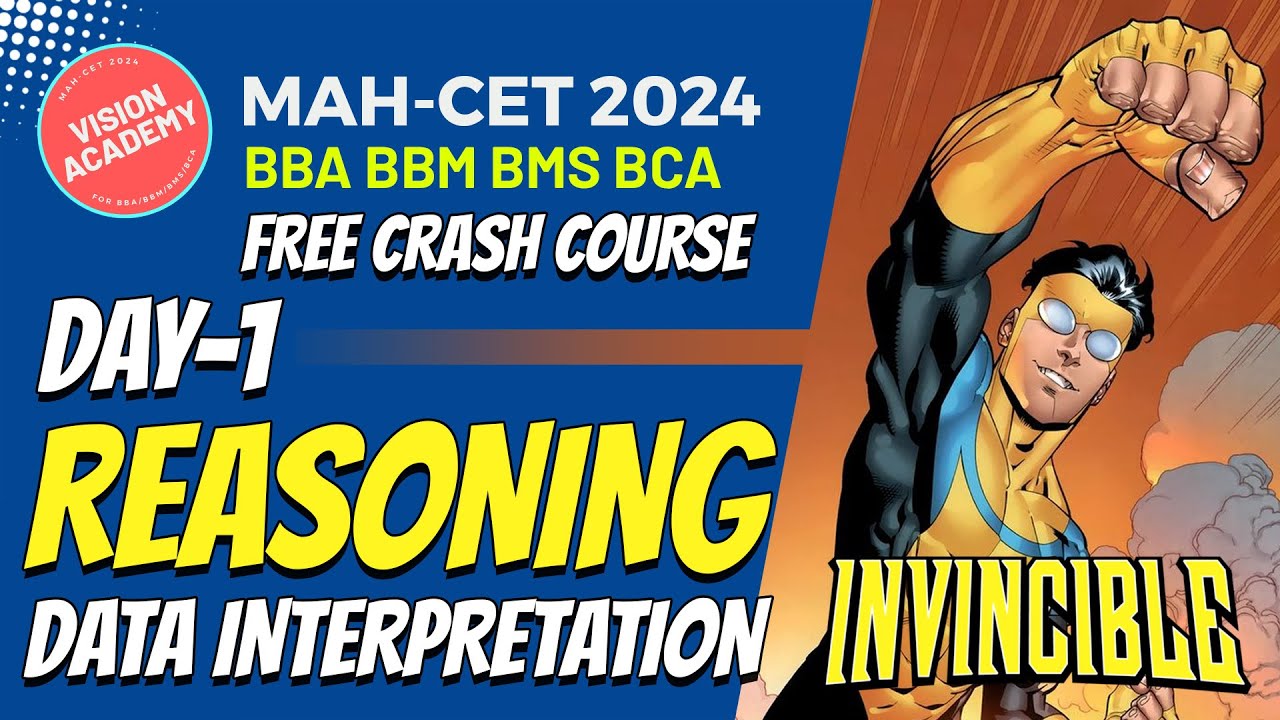 Reasoning - Data Interpretation for Additional CET Crash Course Day-1 🔥 MAH CET for BBA BMS BBM BCA