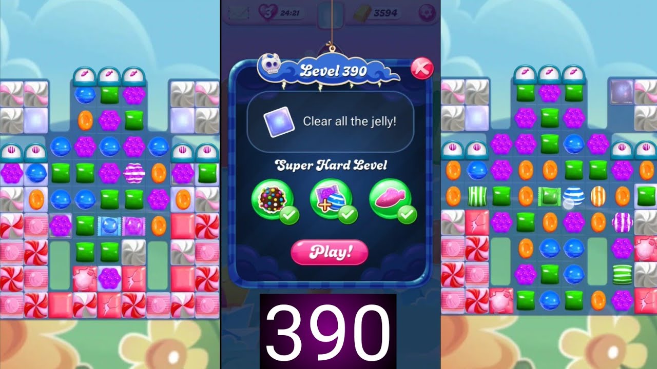 Candy crush saga level 390 । Candy crush level 390 #candycrush  । #candycrushsaga #candy #games