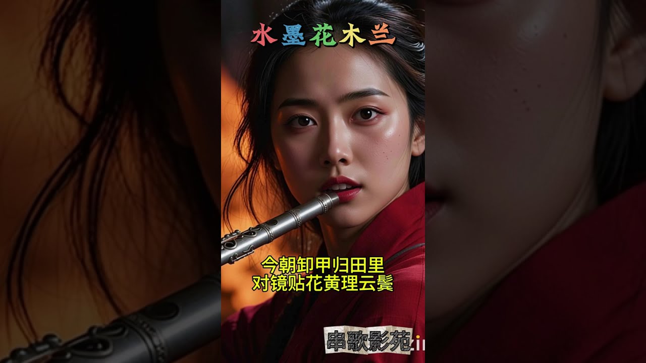 4分钟超长史诗《水墨花木兰》终极完整版：这不是电影 这是我们的魂！#水墨花木兰 #AI电影 #长视频首映 #串歌影苑 #致敬经典 #音樂 #amazing #串歌影苑 #mtv #movie #top