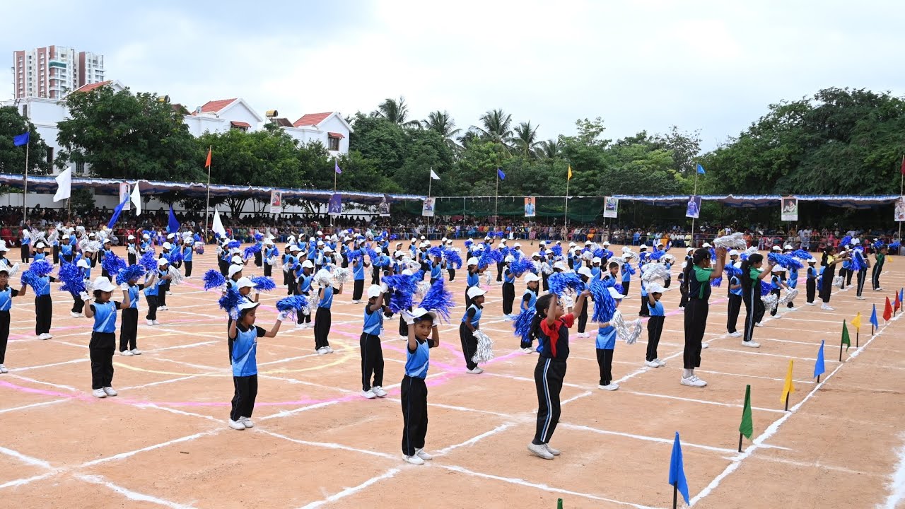 Pom pom Display/sports day 25/Resputin boneyM/HCS KG Kids/choreography-Christy Joseph 🕺