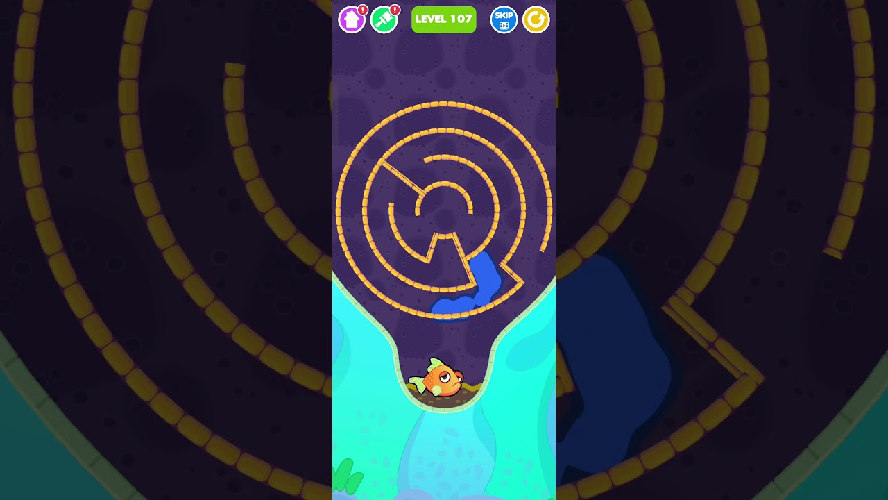 Save The Fish All 107 Level Android,ios Gameplay New Update 
