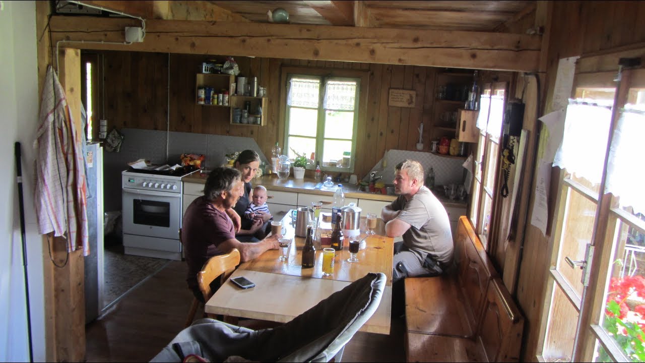 Besuch von Daniel Haldimann's Guschti auf der Alp am 17.8.2016