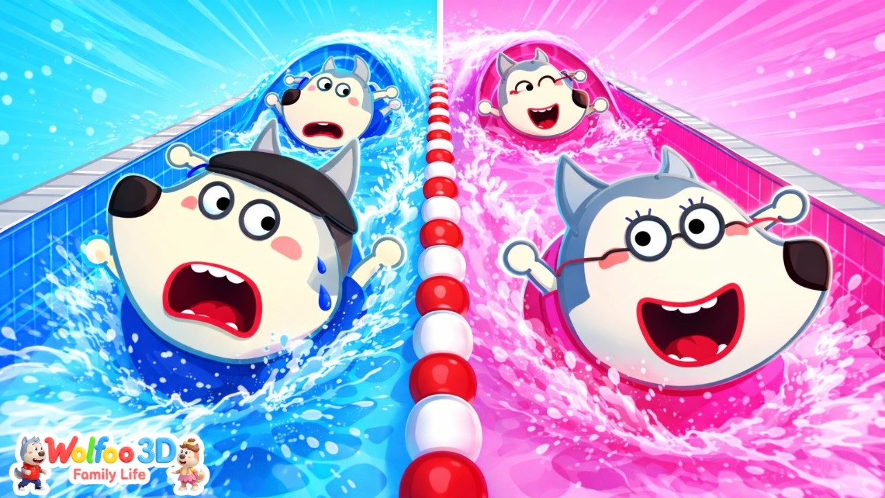 Wolfoo Learns | Wolfoo Family Swimming Race! Who Wins? | Family Stories for Kids