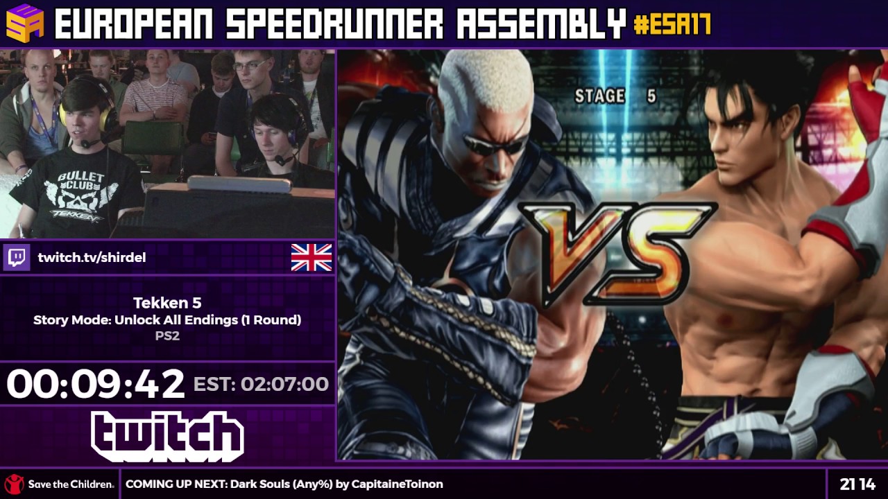 #ESA17 Speedruns - Tekken 5 [Story Mode: Unlock All Endings (1 Round)] by Shirdel