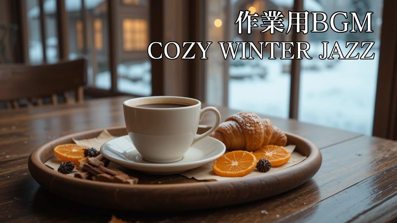 【作業用BGM】なぜか集中が続くウィンタージャズ｜心落ち着く静かな冬カフェBGM ❄️🕯 | Cozy Winter Jazz for Study