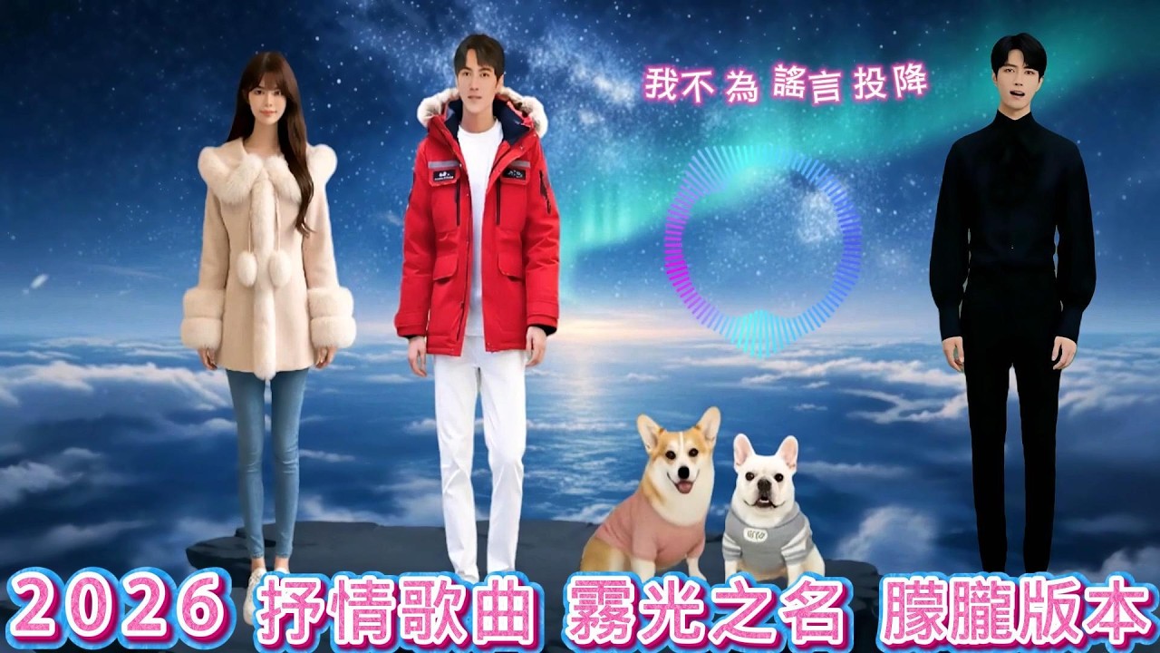 2026 于朦朧對嘴🔥中文抒情歌曲🎶霧光之名 朦朧版🔥看得見霧光 卻叫不出名字
