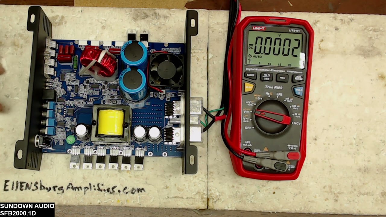Sundown Audio SFB-2000D Class D Amplifier Repair of Output From a Short