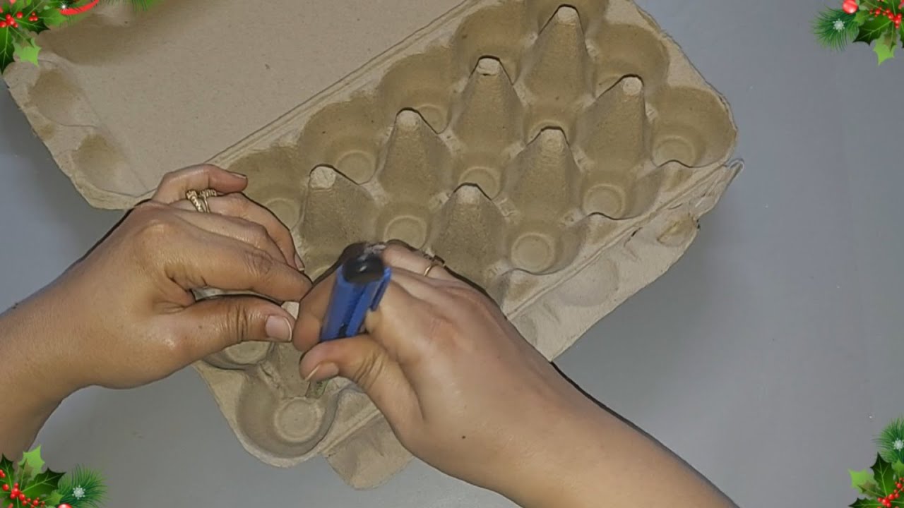 2 New Christmas Decoration idea From Waste Egg Tray | DIY budget Friendly Christmas craft idea