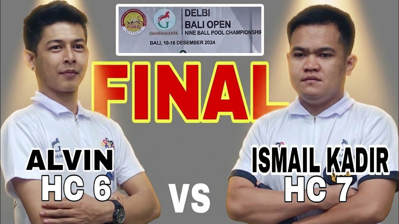 FINAL MATCH ALVIN VS ISMAIL KADIR HIGHLIGHTS BILLIARD 9 BALL