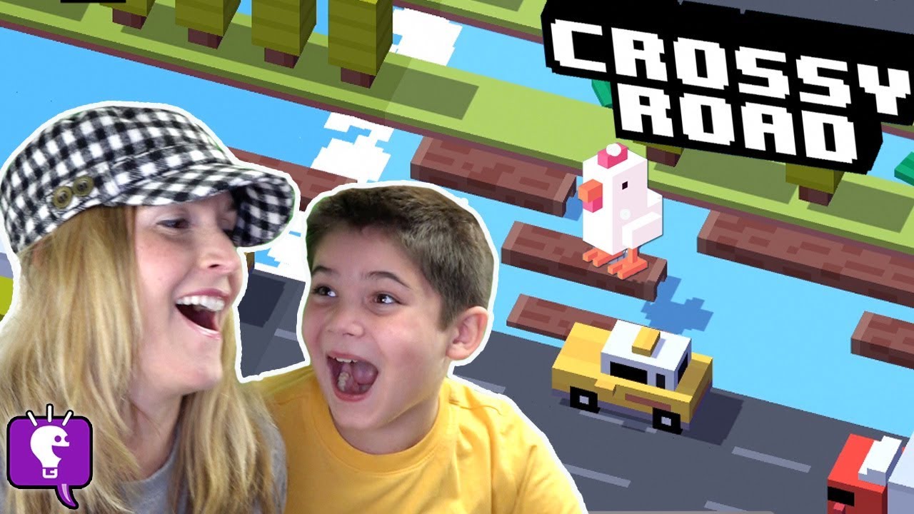 CROSSY ROAD Video Game App + Toy Surprises with HobbyMom and HobbyPig