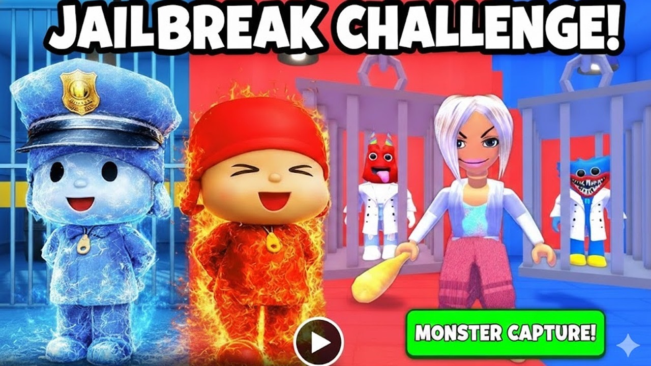 Water Vs Fire Pocoyo Vs Evil Karen OBBY Full Gameplay#roblox