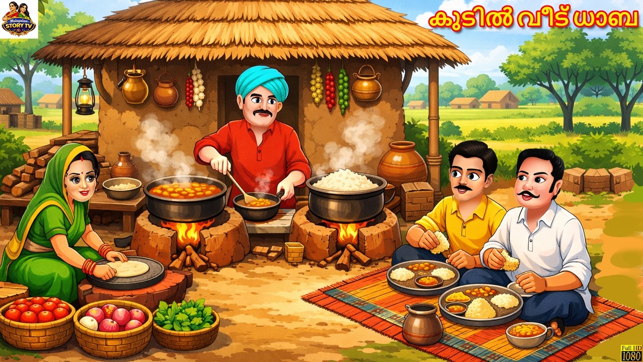 Kutil veet dhaaba | കുടിൽ വീട് ധാബ | Malayalam Stories | Malayalam Moral Story | Malayalam Cartoon