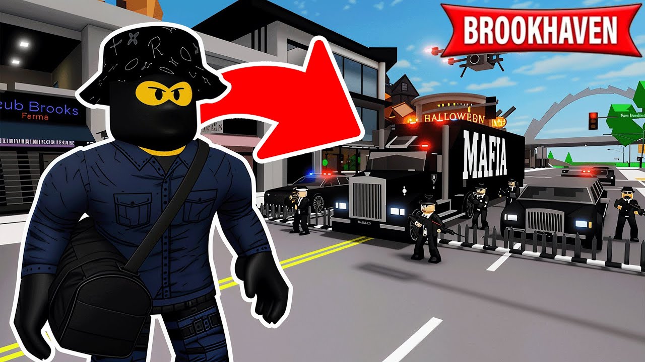 JE BRAQUE UN CONVOI DE MAFIA SUR BROOKHAVEN ROBLOX