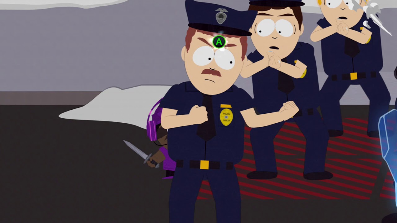 No damage cops fight - South Park The Fractured But Whole