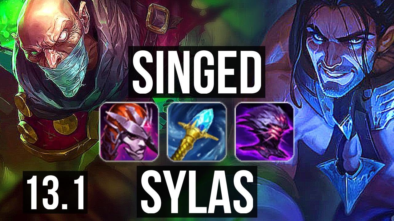 SINGED vs SYLAS (TOP) | 9/1/9, Rank 5 Singed, 2.4M mastery, 1600+ games | EUW Grandmaster | 13.1