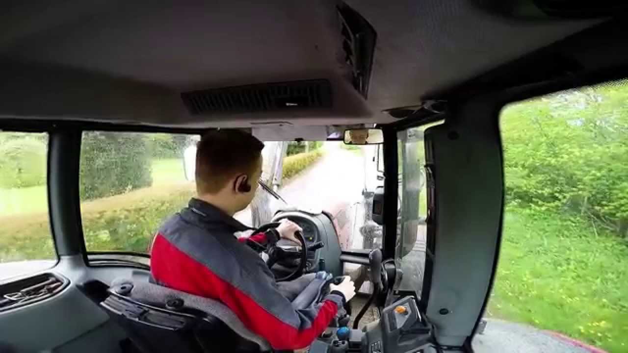 [GoPro] Cleaning after the seeding season - Valtra N121 Danish Agriculture 2015