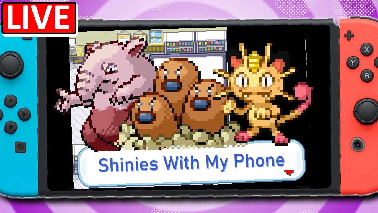🔴Getting SHINY POKEMON LIVE in Fire Red On The Switch Using Only My Phone !advgg !rng