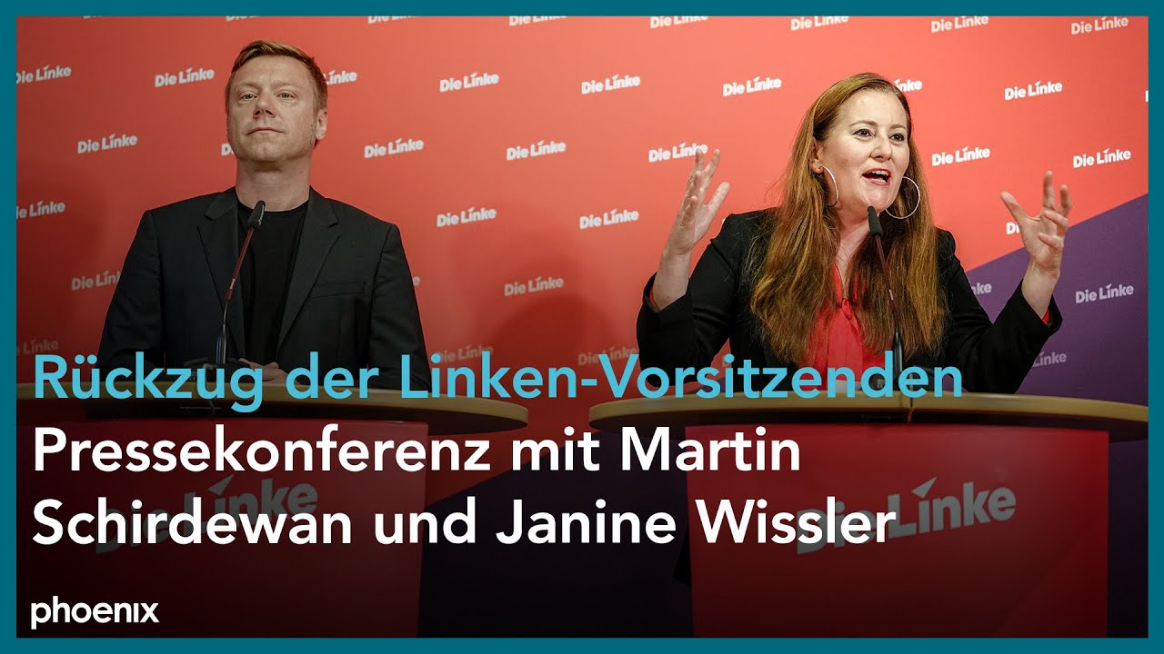 Rückzug der Linken-Vorsitzenden: Pressekonferenz mit Martin Schirdewan und Janine Wissler