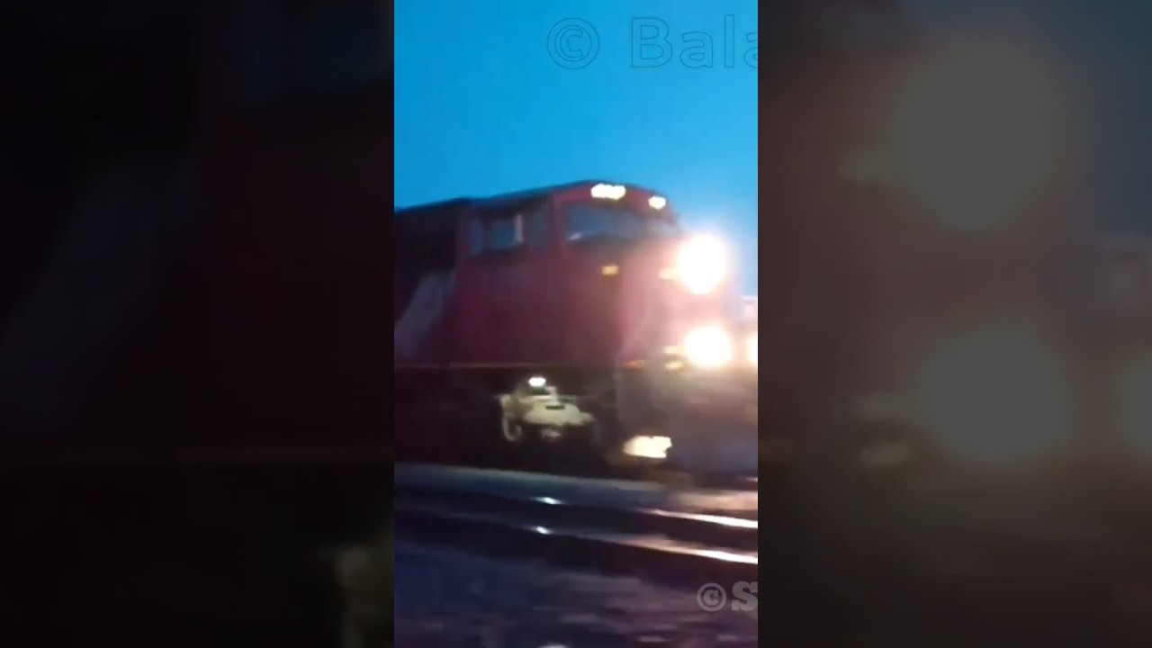 CN SD70I LEADER IN THE BLUE HOUR 