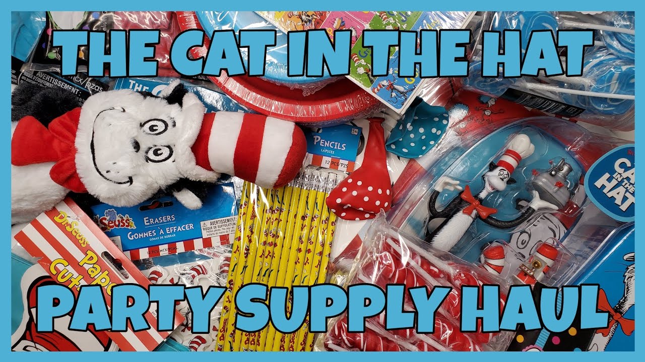 The Cat In The Hat Party Supply Haul | Party City, Oriental Trading & More