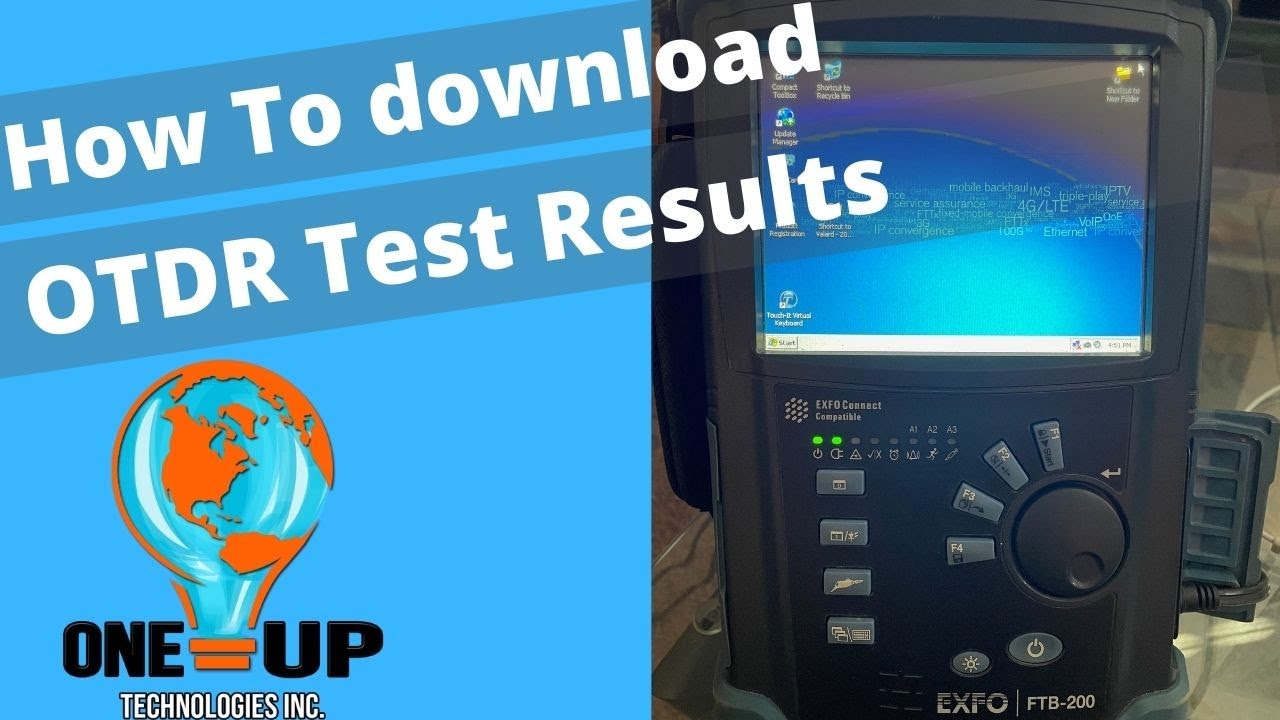 How to download OTDR Fiber optic test results