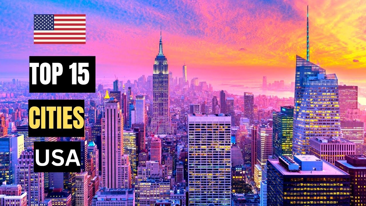 Top 15 Most  Beautiful  Cities  In  USA | By Drone |