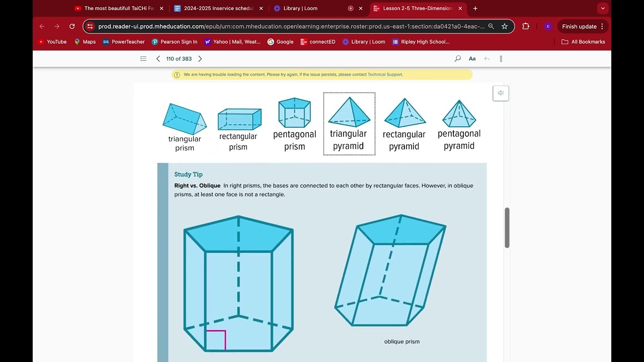 Geometry 2.5 Three-Dimensional Figures