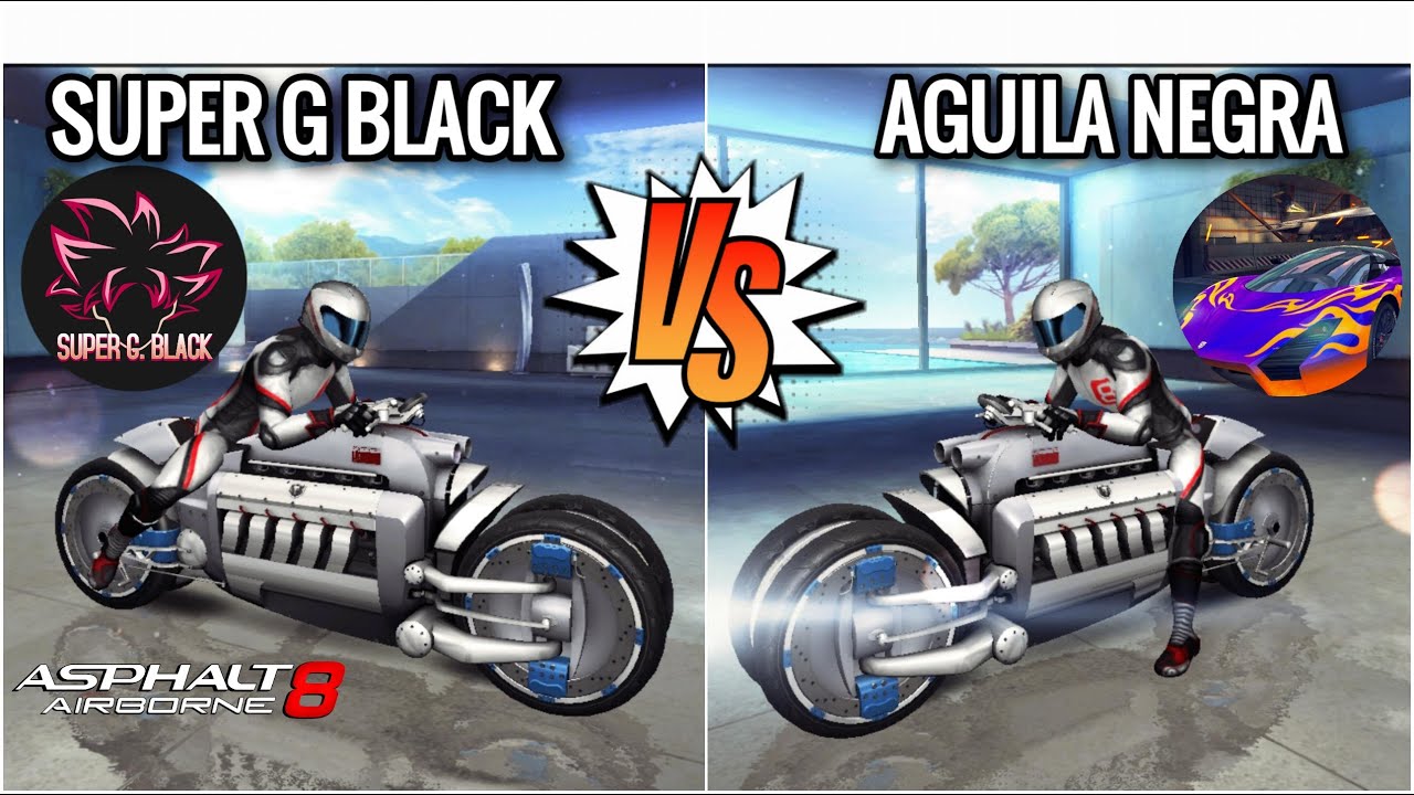 Asphalt 8 | Dodge Tomahawk - Tokyo | @asphaltaguila  vs Super G Black