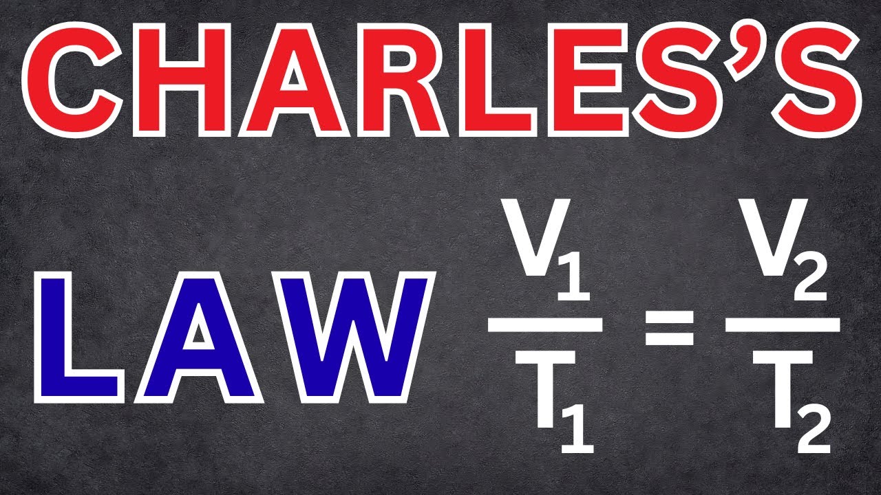 Charles's Law EXPLAINED! EASY Gas Law Formula | Tadashi Science