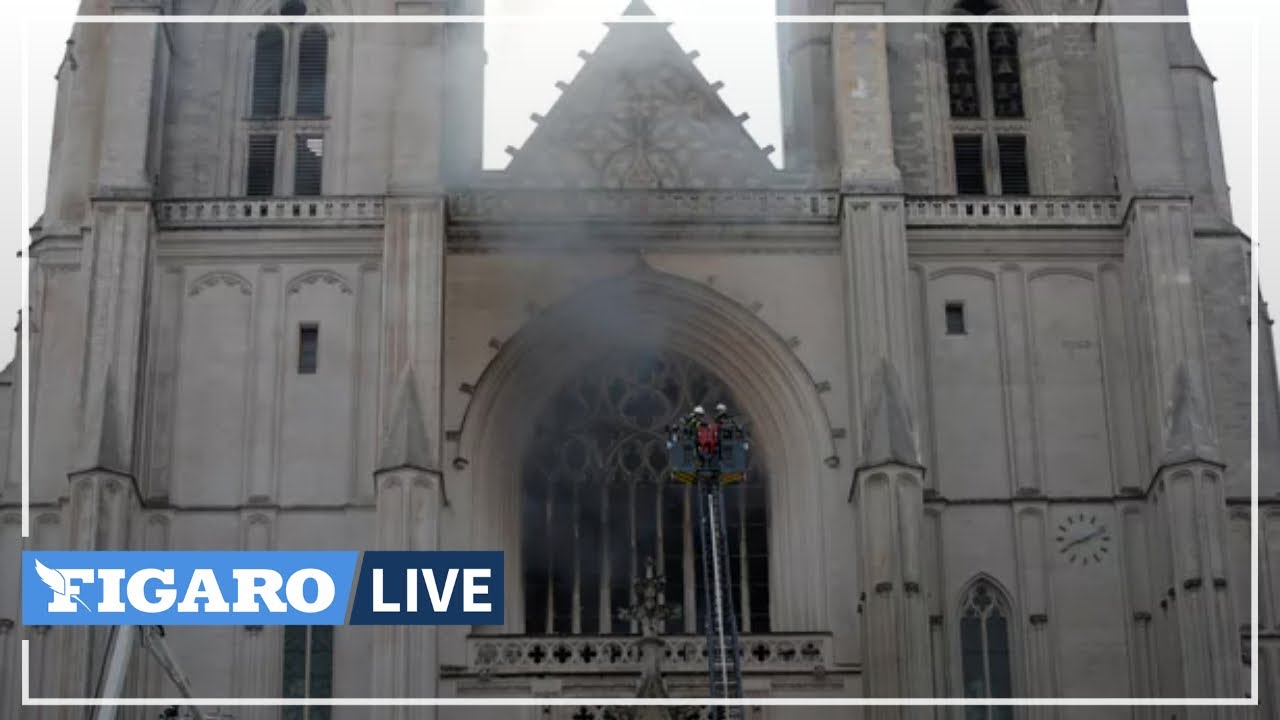 🔥 Les images de l'INCENDIE de la cathédrale de Nantes