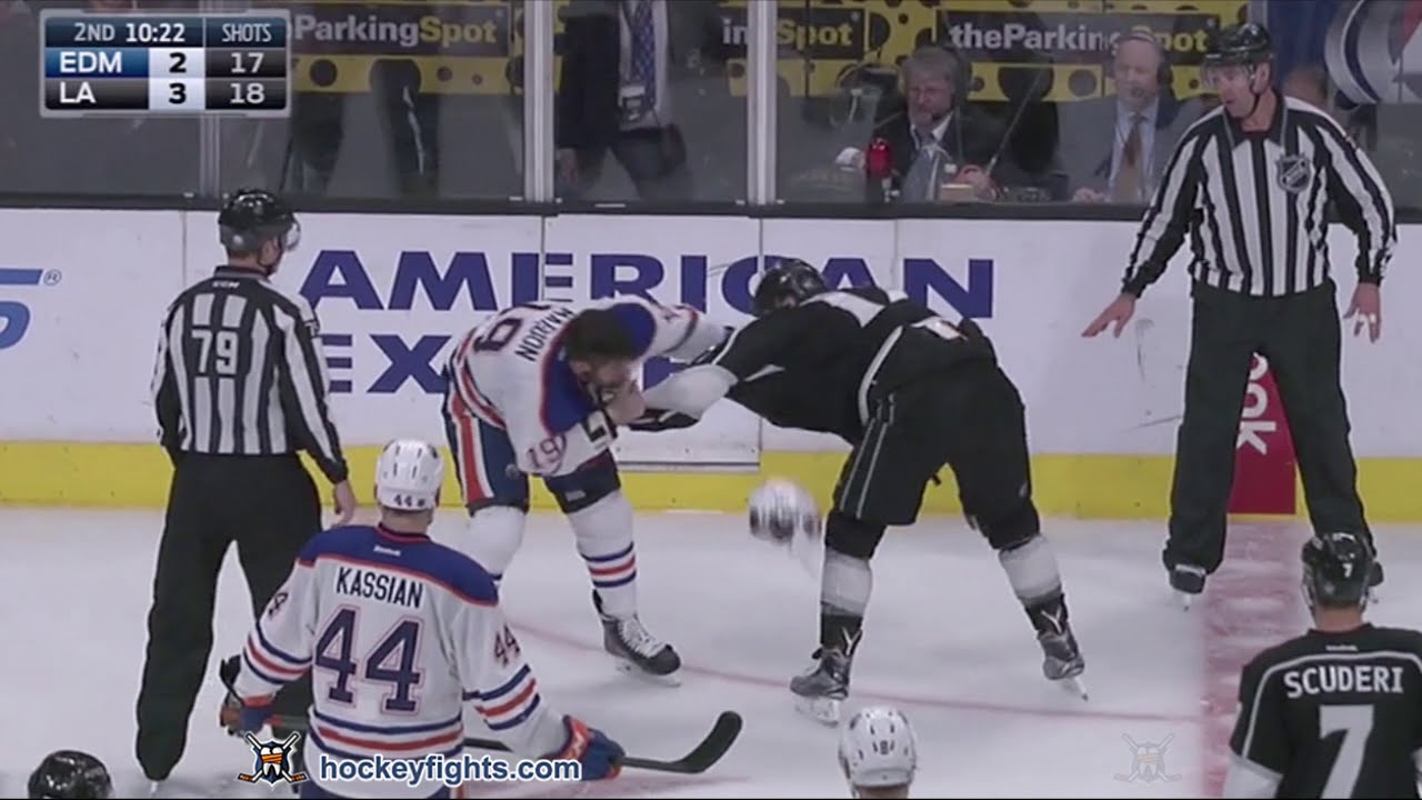 Patrick Maroon vs Milan Lucic Mar 26, 2016