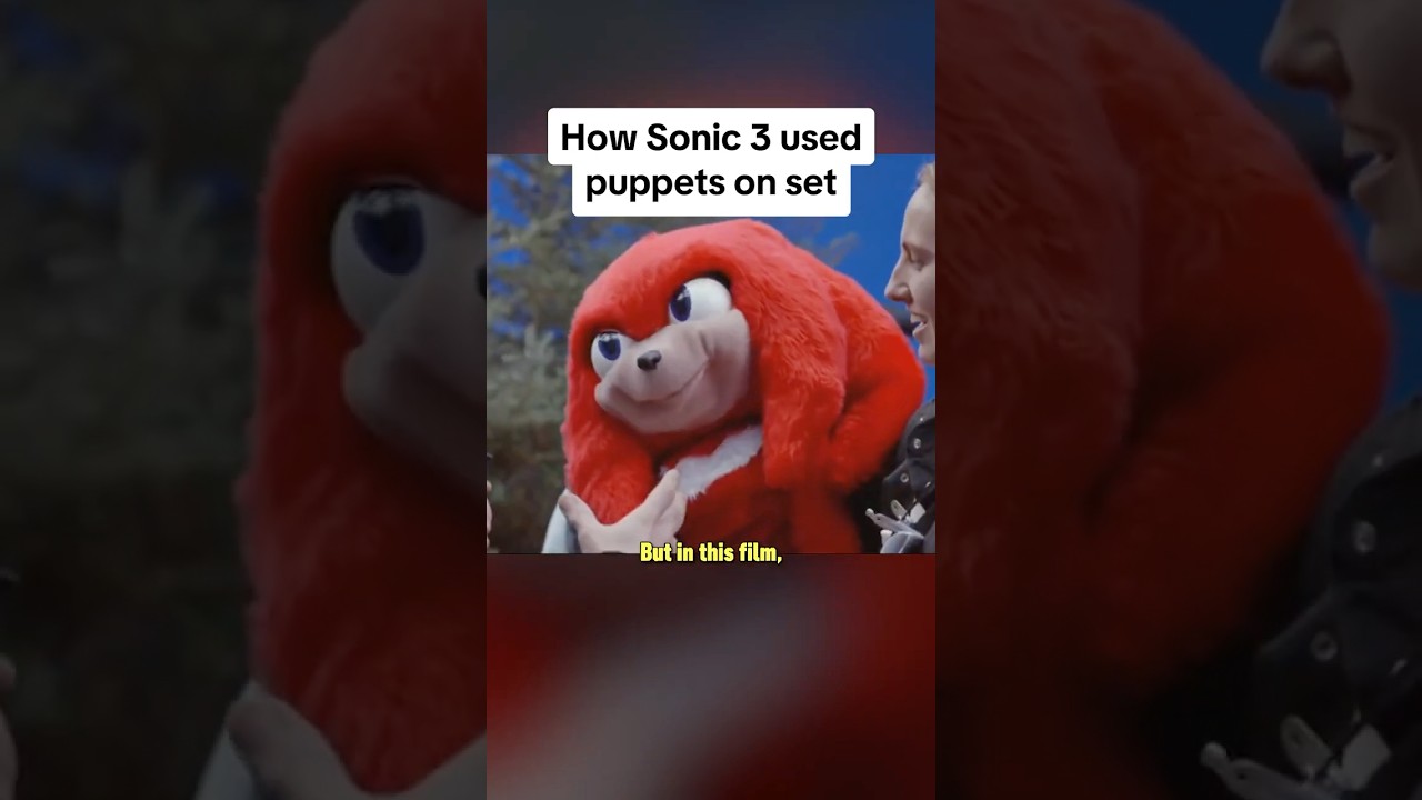 Sonic 3 puppeteers do their own Sonic & Knuckles voices on set! 