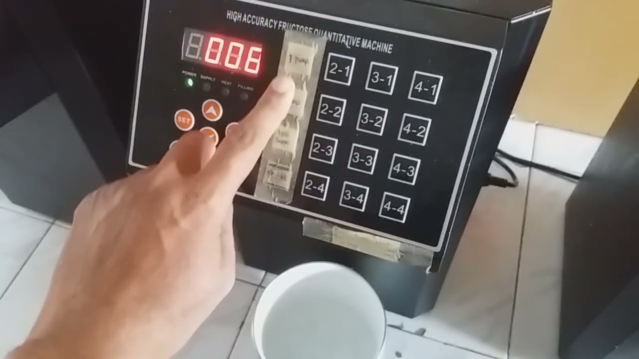 WILLMAN : HIGH PRECISION FRUCTOSE MACHINE Test hasil pekerjaan Akurasi mesin dispenser Gula