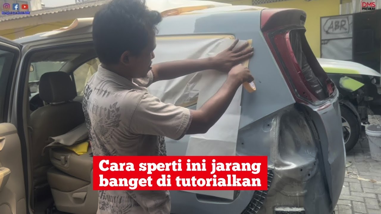 Cara Masking atau Bungkus Mobil Sebelum Di Cat Ulang [suzuki ertiga]